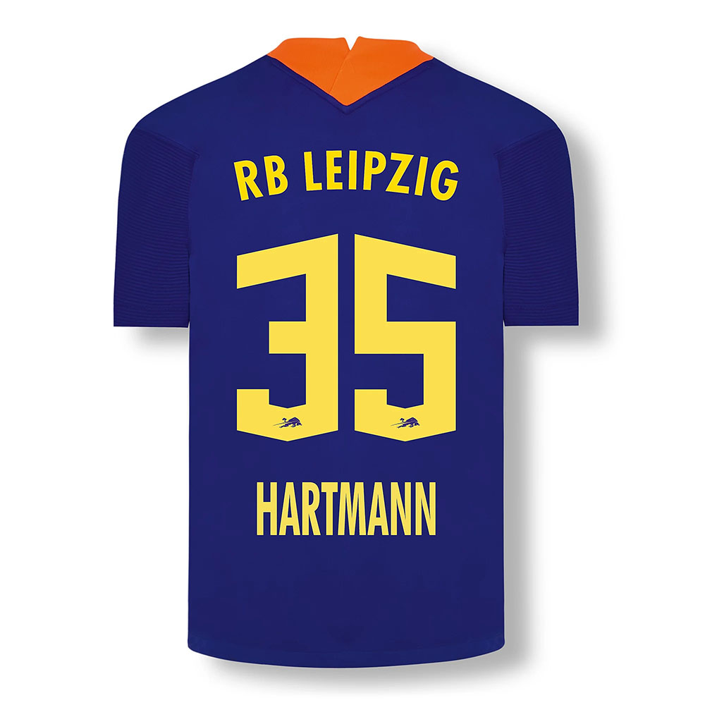 Kinder Fußball Fabrice Hartmann #35 Ausweichtrikot Elektrisches Blau Trikot 2020/21 Hemd