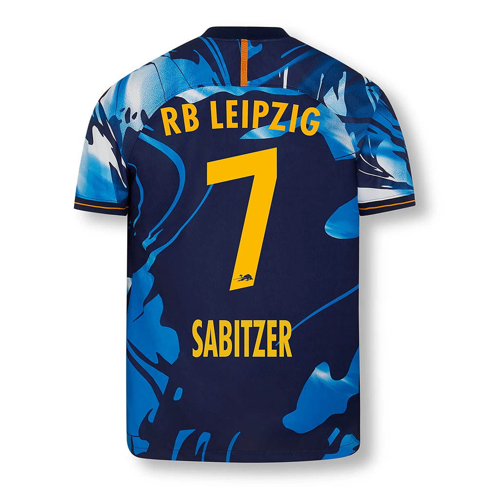 Kinder Fußball Marcel Sabitzer #7 UEFA Weiß Blau Trikot 2020/21 Hemd