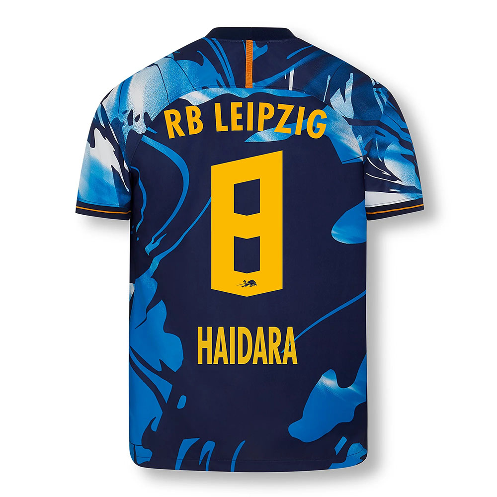 Kinder Fußball Amadou Haidara #8 UEFA Weiß Blau Trikot 2020/21 Hemd
