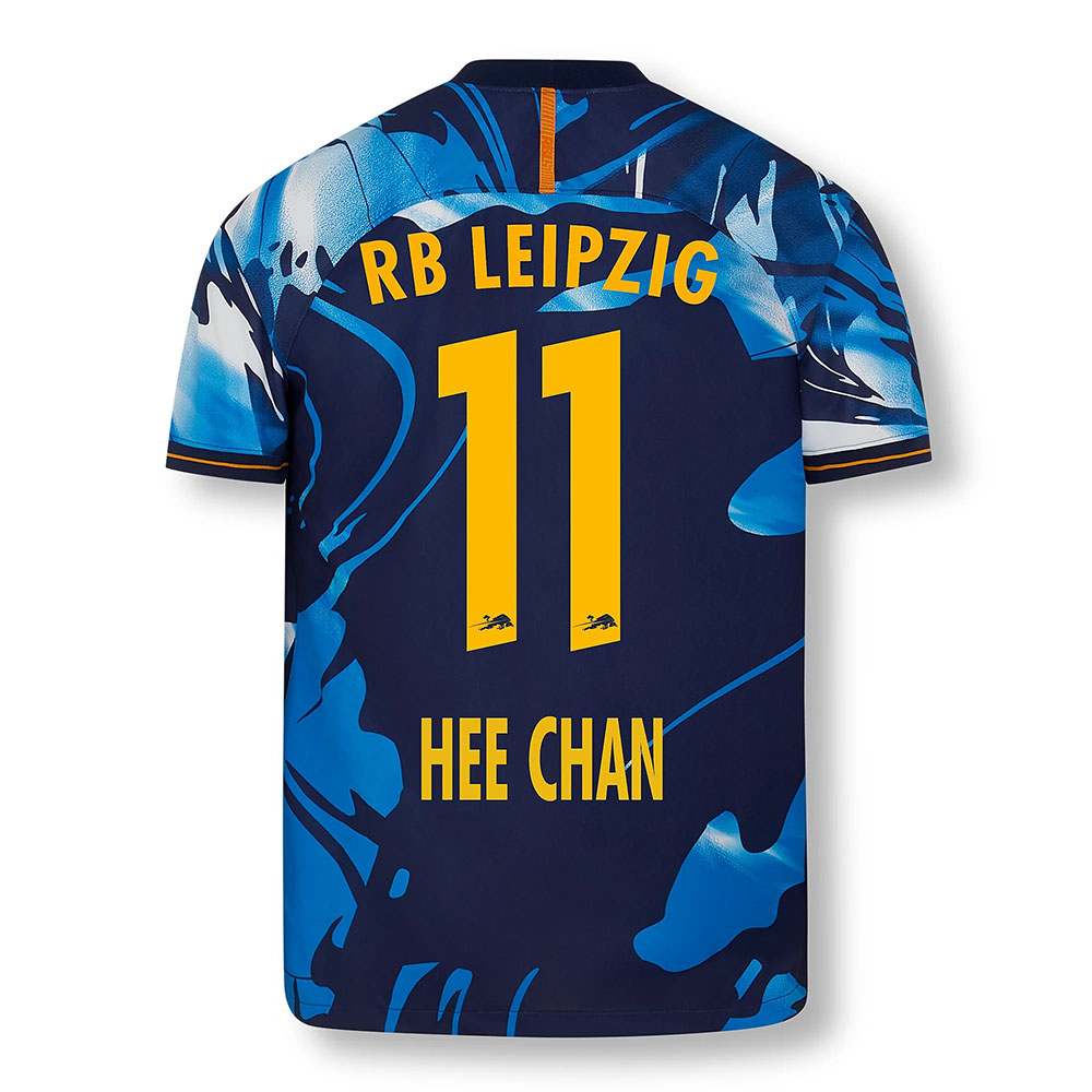 Kinder Fußball Hwang Hee-chan #11 UEFA Weiß Blau Trikot 2020/21 Hemd