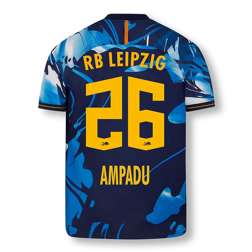 Kinder Fußball Ethan Ampadu #26 UEFA Weiß Blau Trikot 2020/21 Hemd
