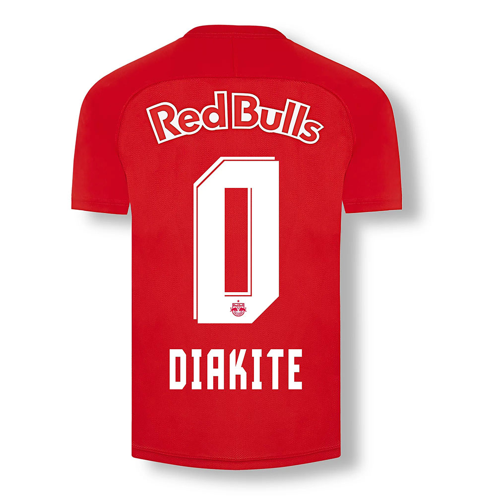 Kinder Fußball Ousmane Diakite #0 Heimtrikot Rot Trikot 2020/21 Hemd