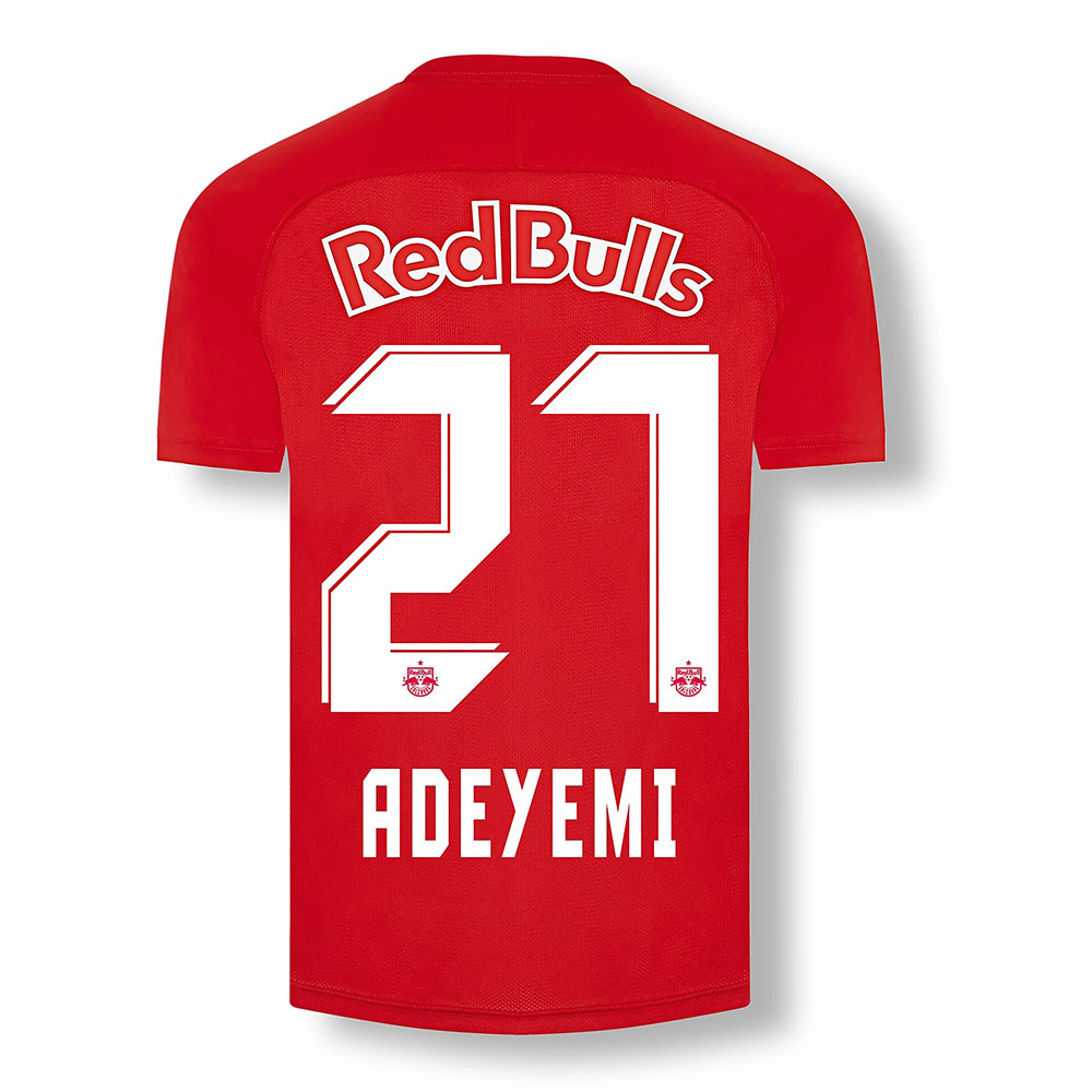 Kinder Fußball Karim Adeyemi #27 Heimtrikot Rot Trikot 2020/21 Hemd