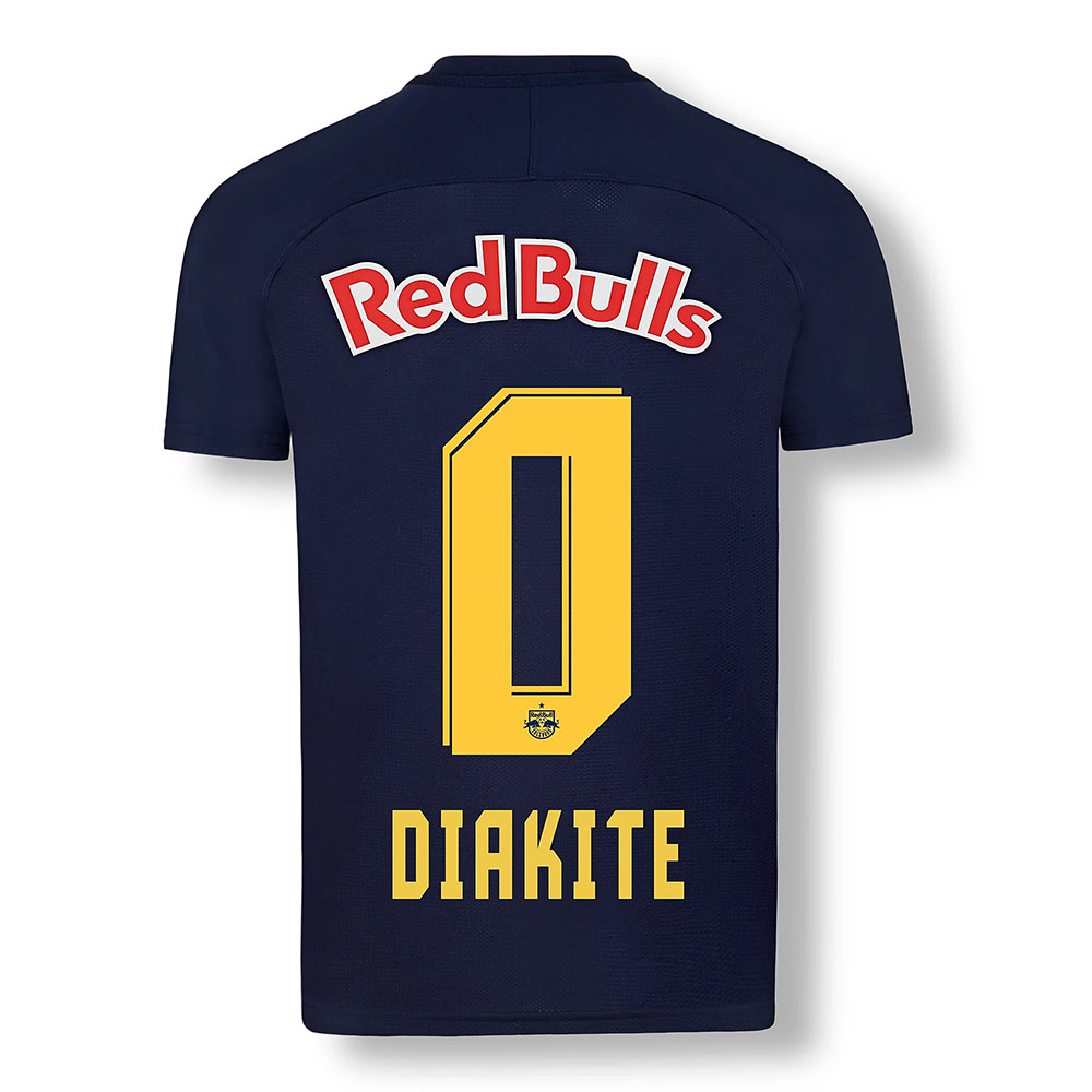 Kinder Fußball Ousmane Diakite #0 Ausweichtrikot Dunkelblau Gelb Trikot 2020/21 Hemd