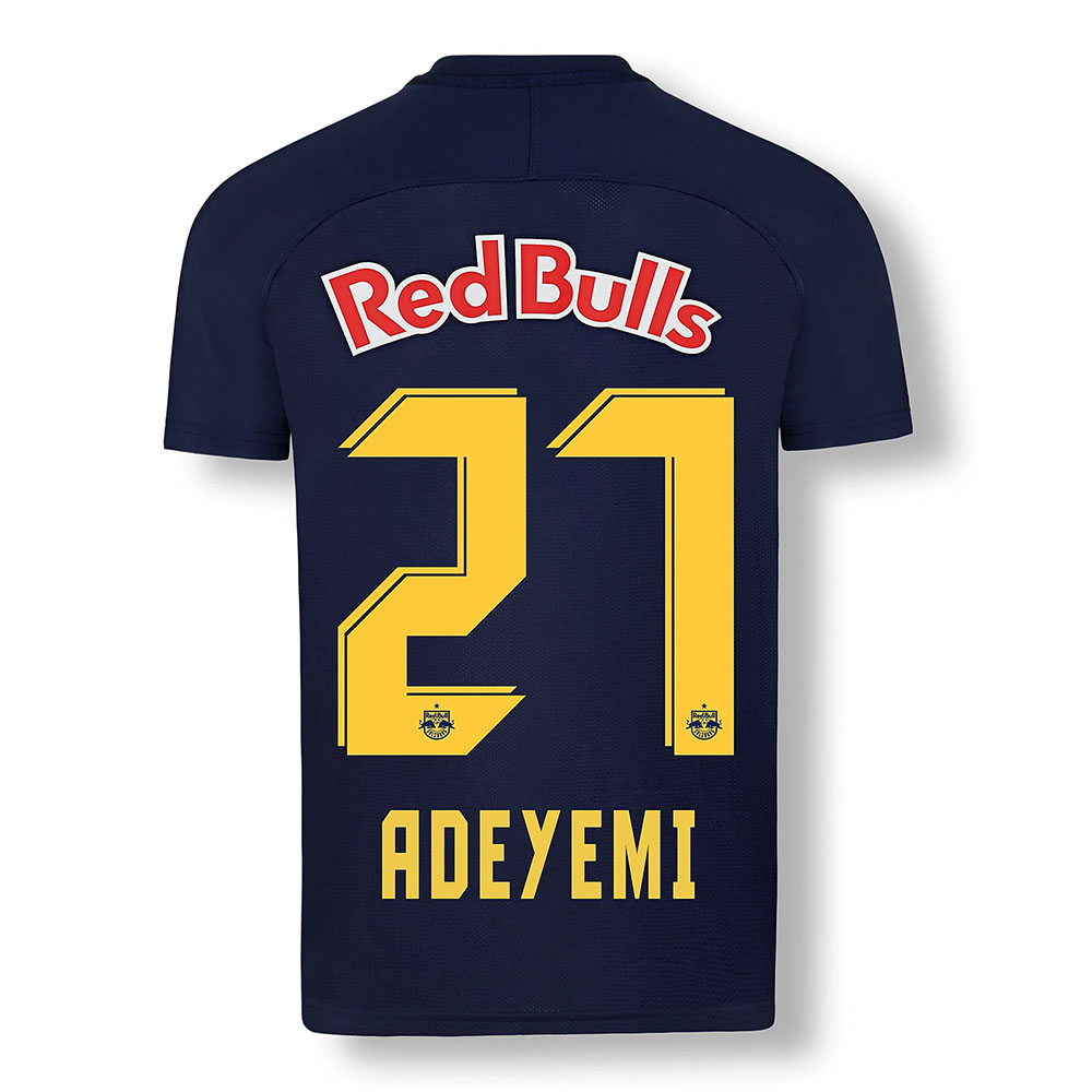 Kinder Fußball Karim Adeyemi #27 Ausweichtrikot Dunkelblau Gelb Trikot 2020/21 Hemd