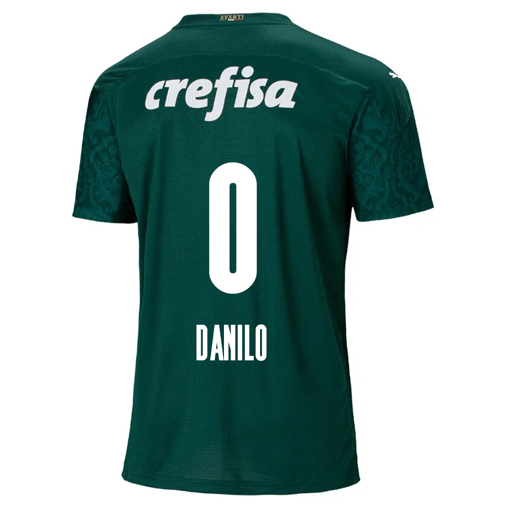 Kinder Fußball Danilo #0 Heimtrikot Grün Trikot 2020/21 Hemd