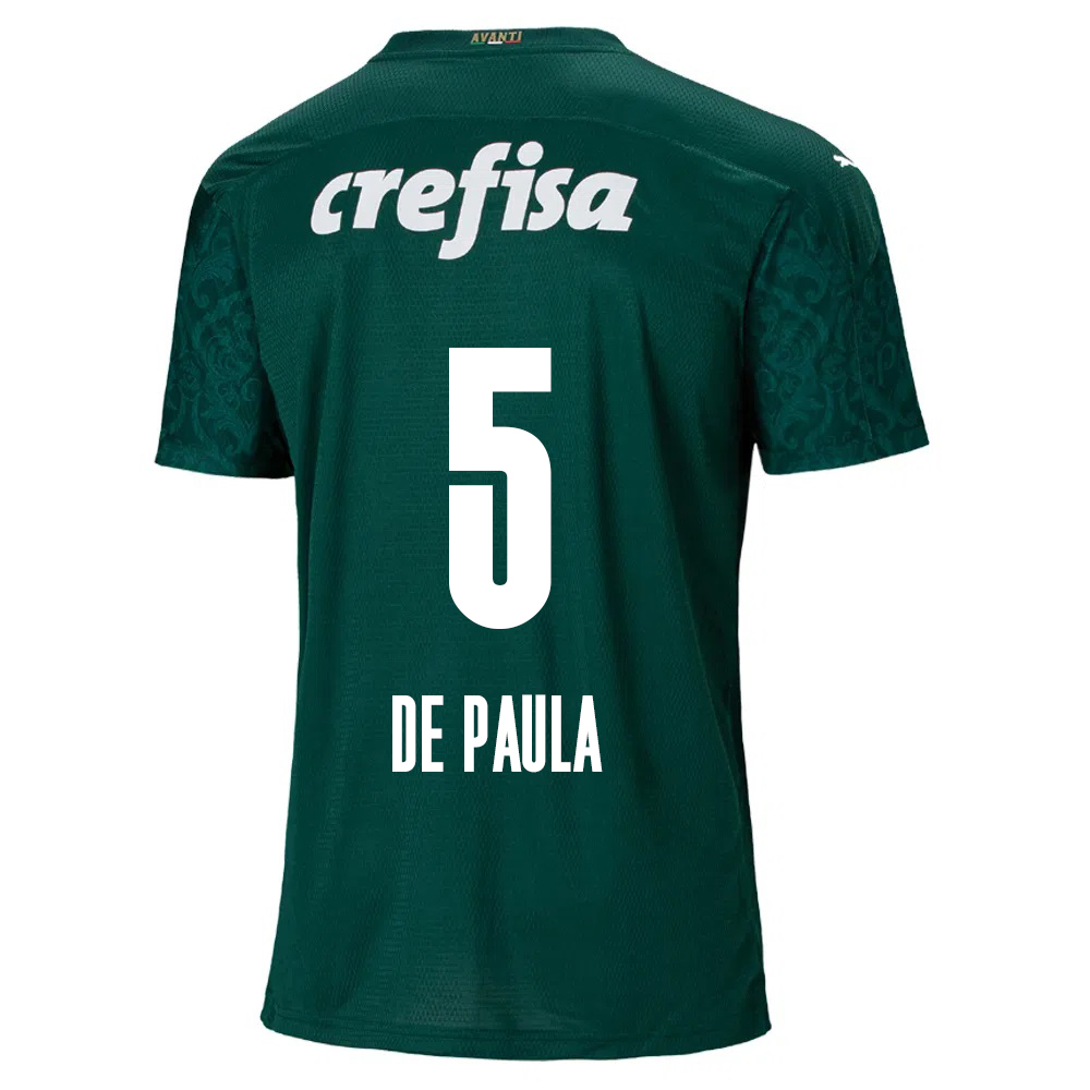 Kinder Fußball Patrick De Paula #5 Heimtrikot Grün Trikot 2020/21 Hemd