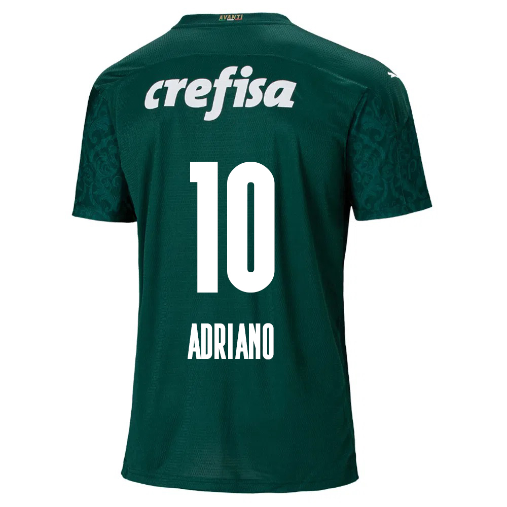 Kinder Fußball Luiz Adriano #10 Heimtrikot Grün Trikot 2020/21 Hemd