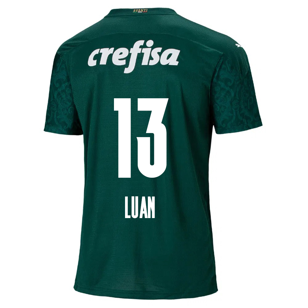 Kinder Fußball Luan #13 Heimtrikot Grün Trikot 2020/21 Hemd