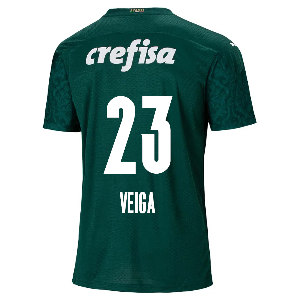Kinder Fußball Raphael Veiga #23 Heimtrikot Grün Trikot 2020/21 Hemd