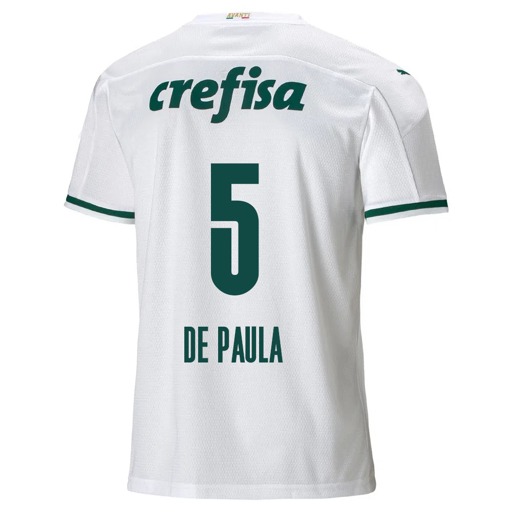 Kinder Fußball Patrick De Paula #5 Auswärtstrikot Weiß Trikot 2020/21 Hemd