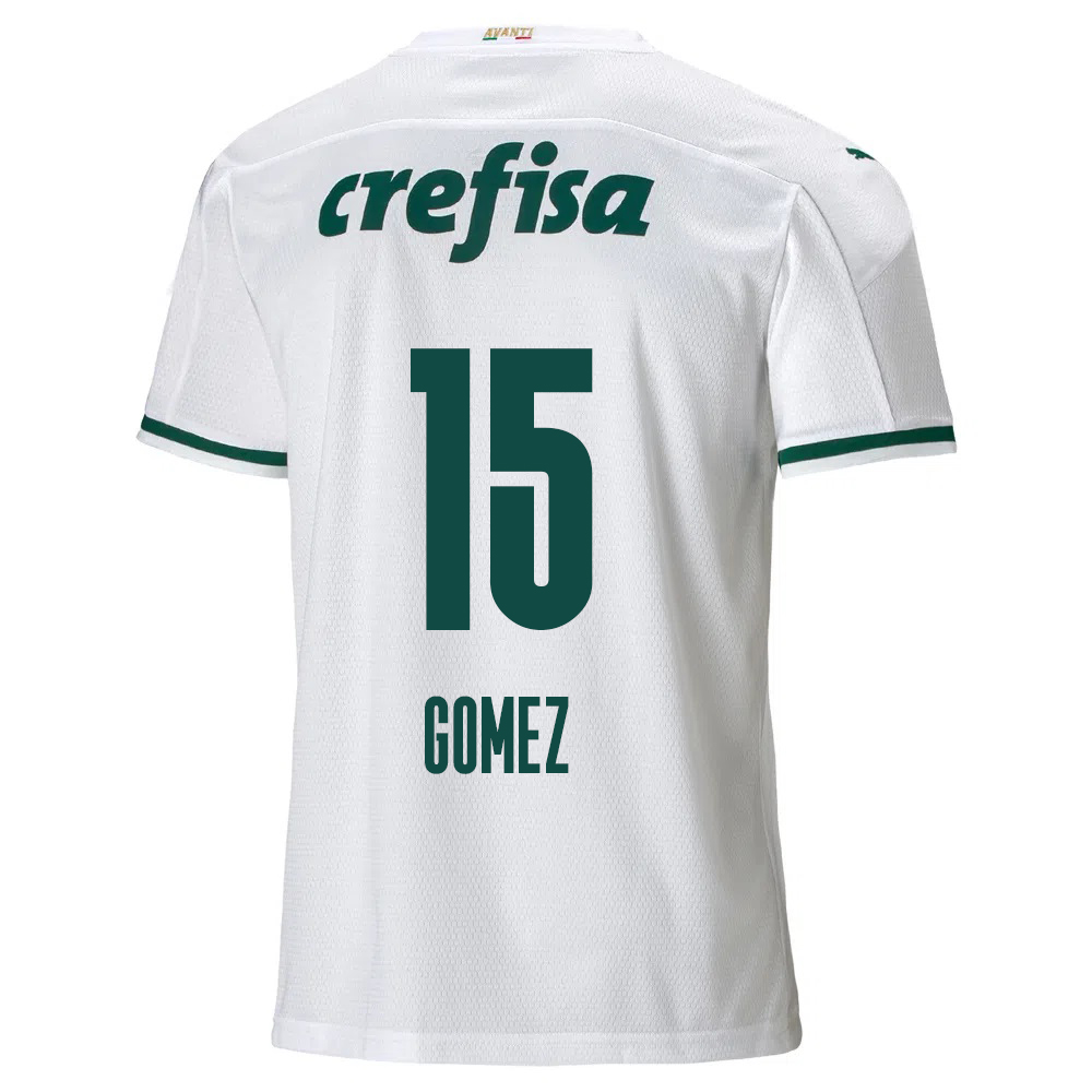 Kinder Fußball Gustavo Gomez #15 Auswärtstrikot Weiß Trikot 2020/21 Hemd