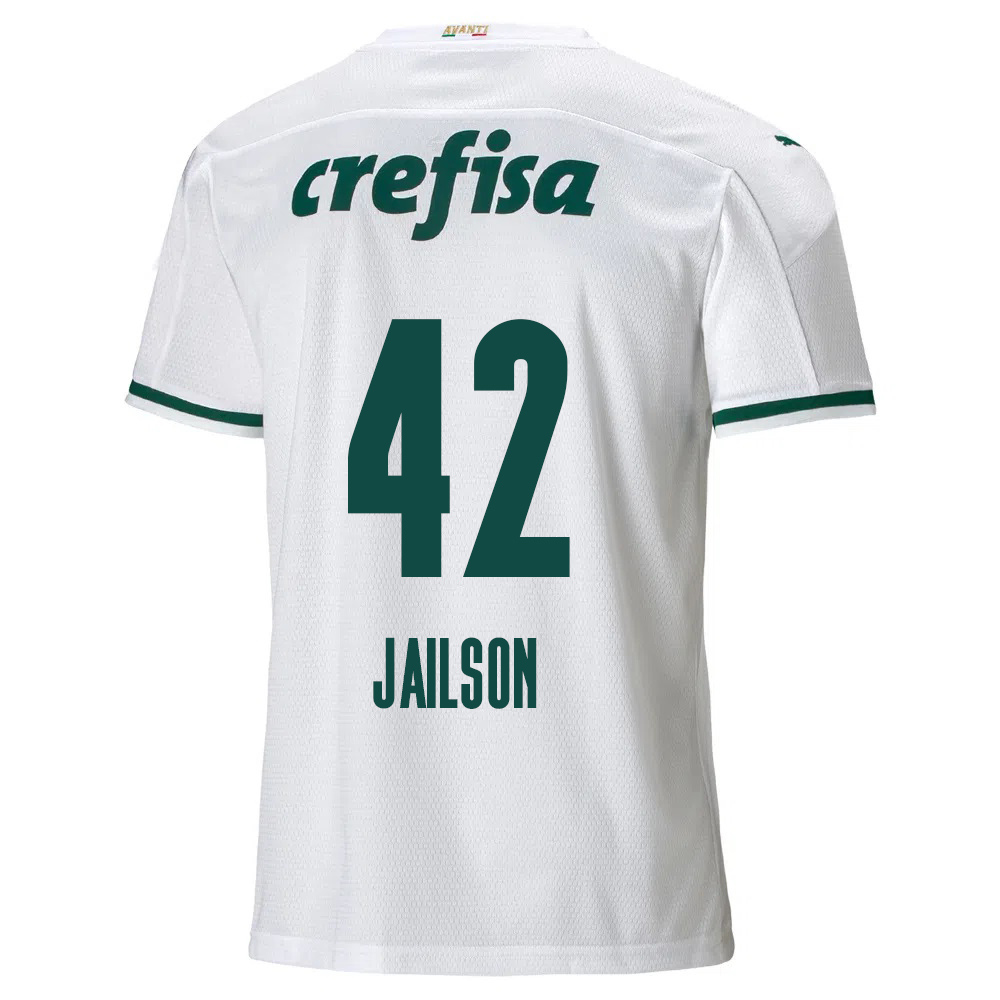 Kinder Fußball Jailson #42 Auswärtstrikot Weiß Trikot 2020/21 Hemd