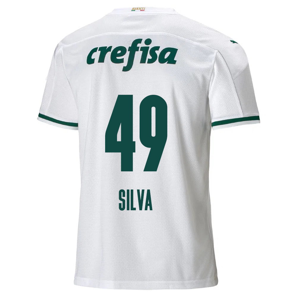 Kinder Fußball Gabriel Silva #49 Auswärtstrikot Weiß Trikot 2020/21 Hemd