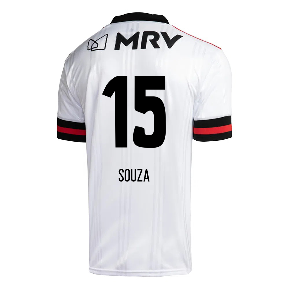 Kinder Fußball Vinicius Souza #15 Auswärtstrikot Weiß Trikot 2020/21 Hemd