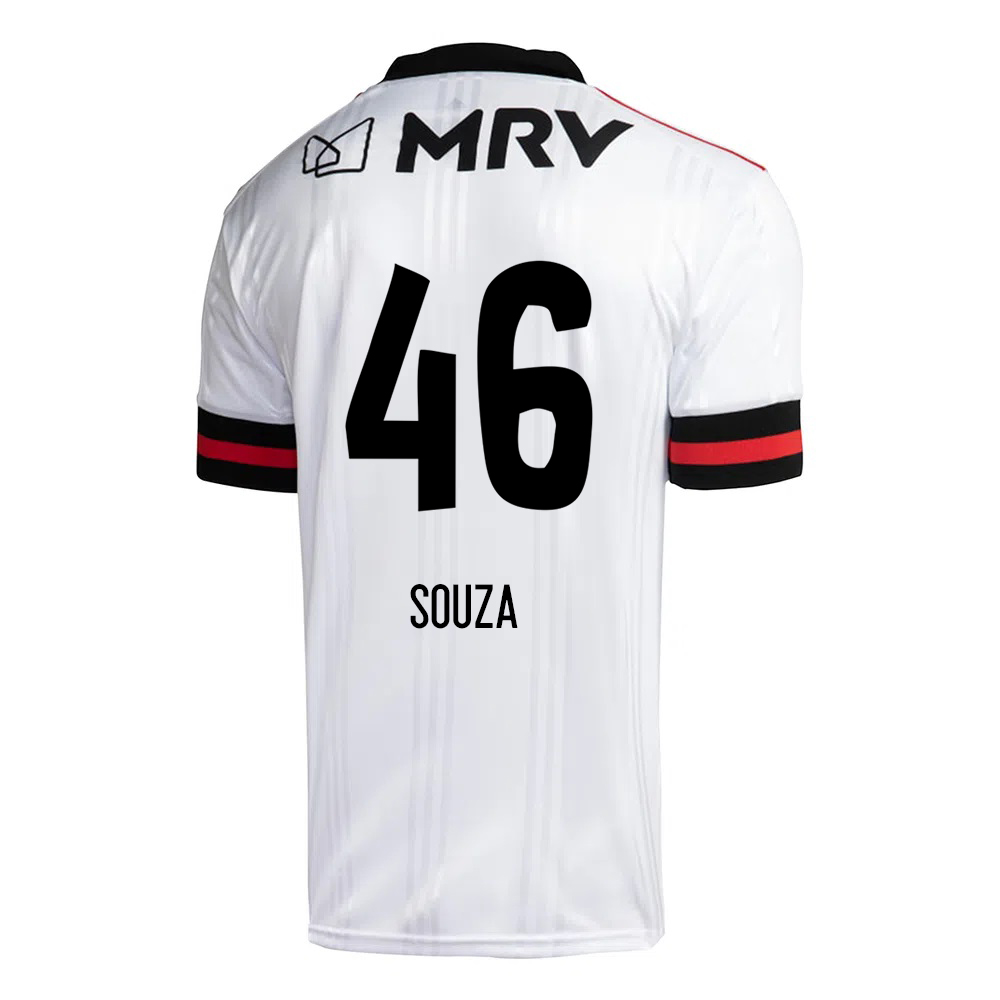 Kinder Fußball Hugo Souza #46 Auswärtstrikot Weiß Trikot 2020/21 Hemd