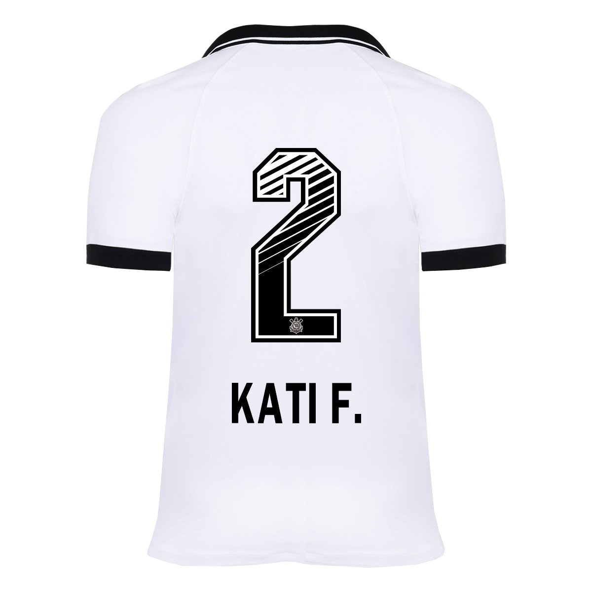 Kinder Fußball Kati F. #2 Heimtrikot Weiß Trikot 2020/21 Hemd