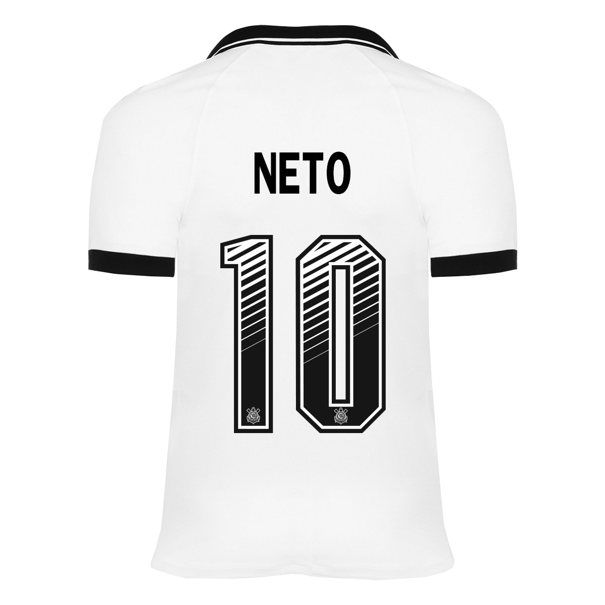 Kinder Fußball Neto #10 Heimtrikot Weiß Trikot 2020/21 Hemd