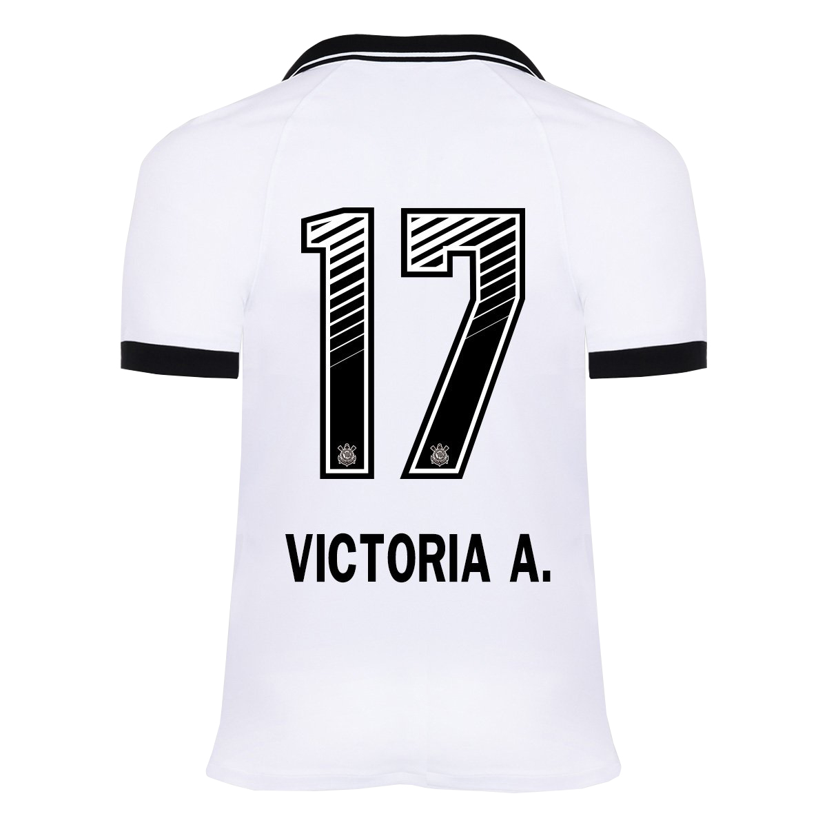 Kinder Fußball Victoria A. #17 Heimtrikot Weiß Trikot 2020/21 Hemd