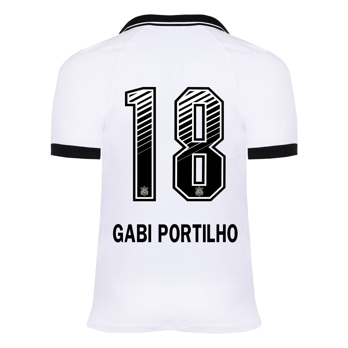 Kinder Fußball Gabi Portilho #18 Heimtrikot Weiß Trikot 2020/21 Hemd