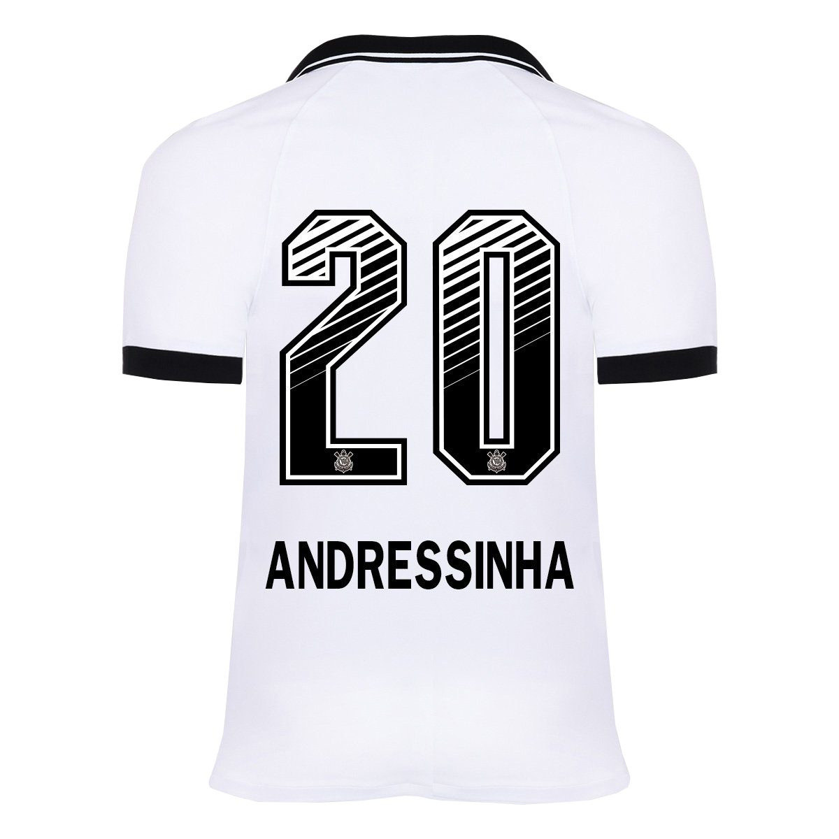 Kinder Fußball Andressinha #20 Heimtrikot Weiß Trikot 2020/21 Hemd