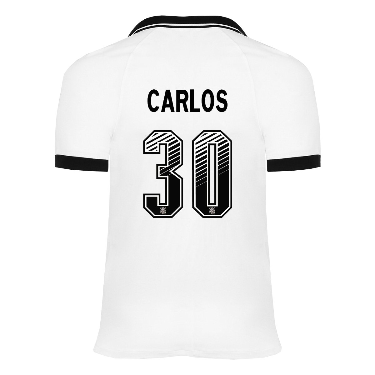 Kinder Fußball Carlos #30 Heimtrikot Weiß Trikot 2020/21 Hemd