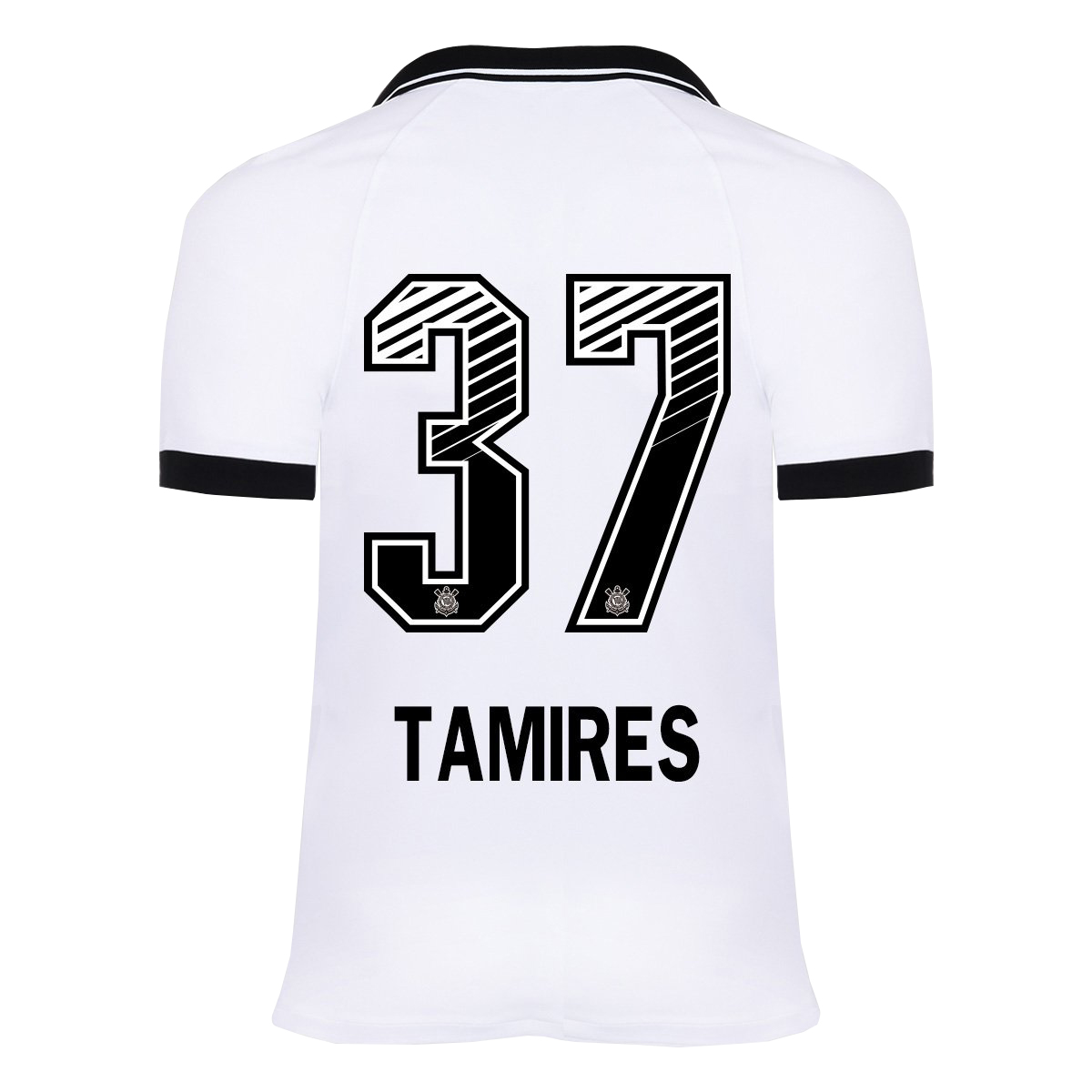 Kinder Fußball Tamires #37 Heimtrikot Weiß Trikot 2020/21 Hemd