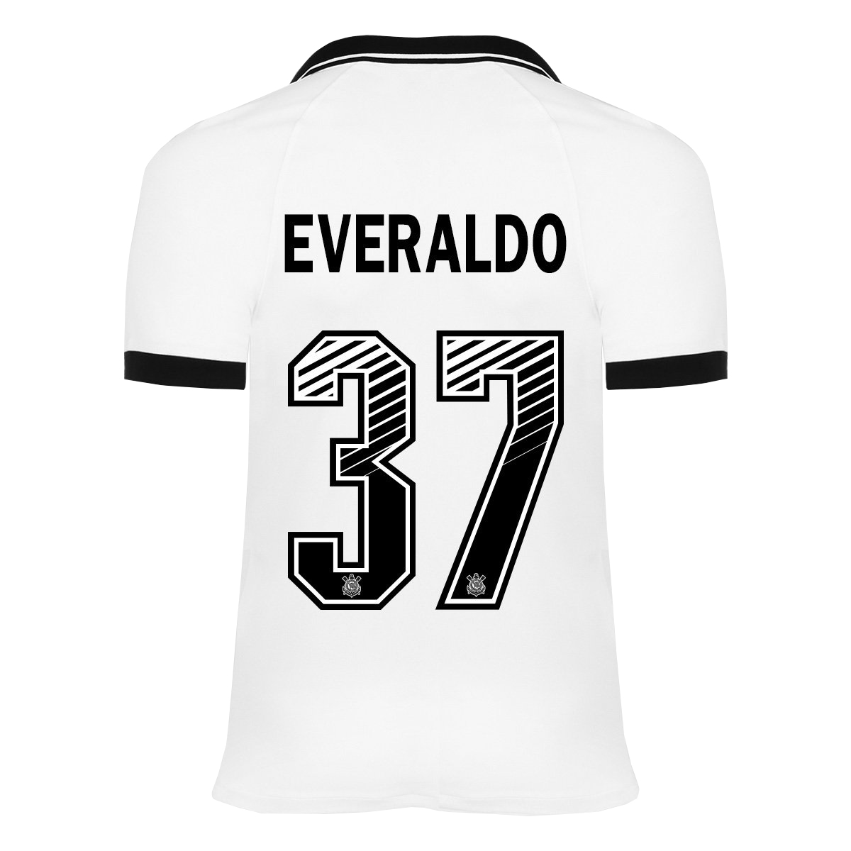 Kinder Fußball Everaldo #37 Heimtrikot Weiß Trikot 2020/21 Hemd