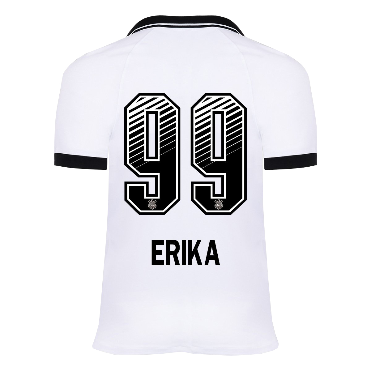 Kinder Fußball Erika #99 Heimtrikot Weiß Trikot 2020/21 Hemd