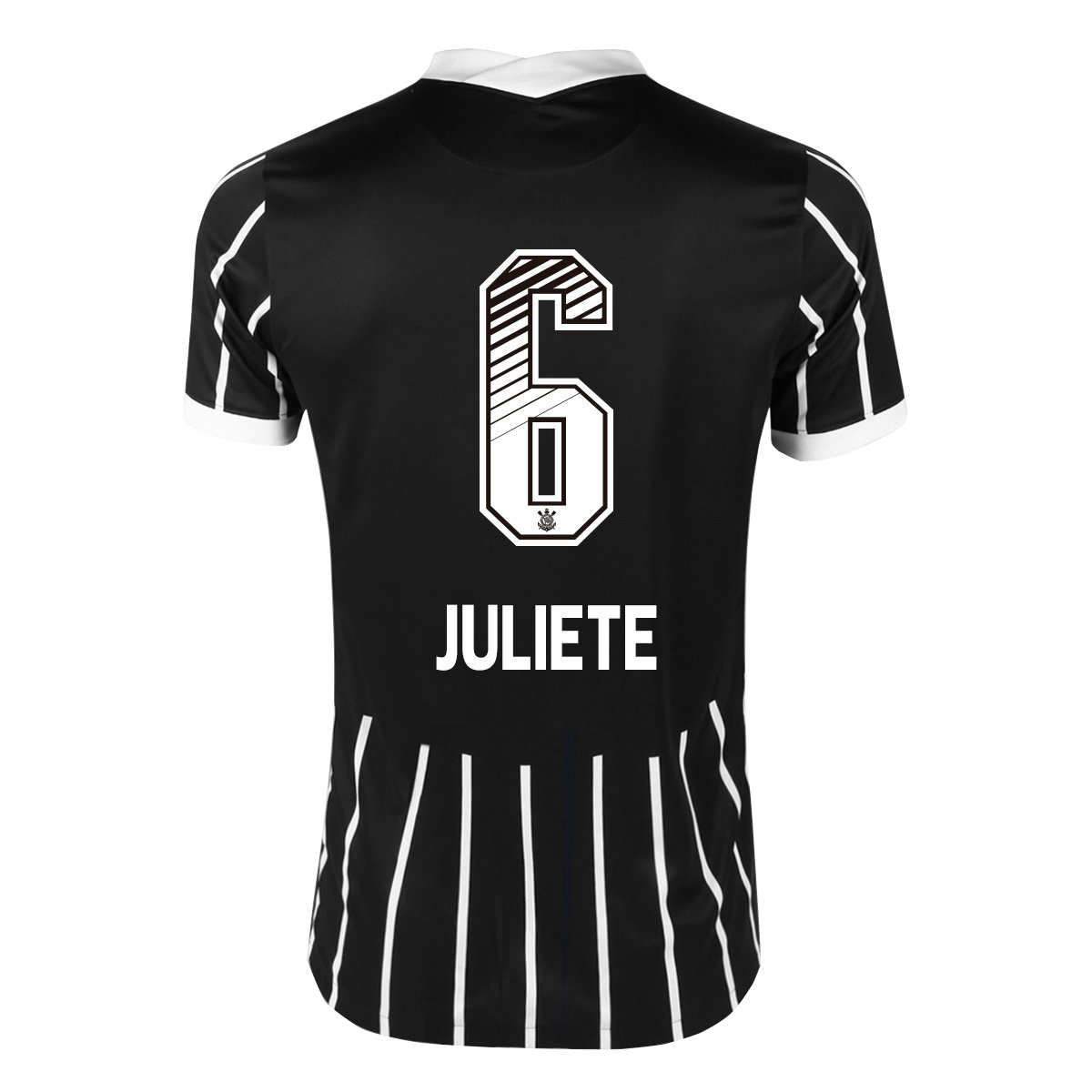 Kinder Fußball Juliete #6 Auswärtstrikot Schwarz Trikot 2020/21 Hemd