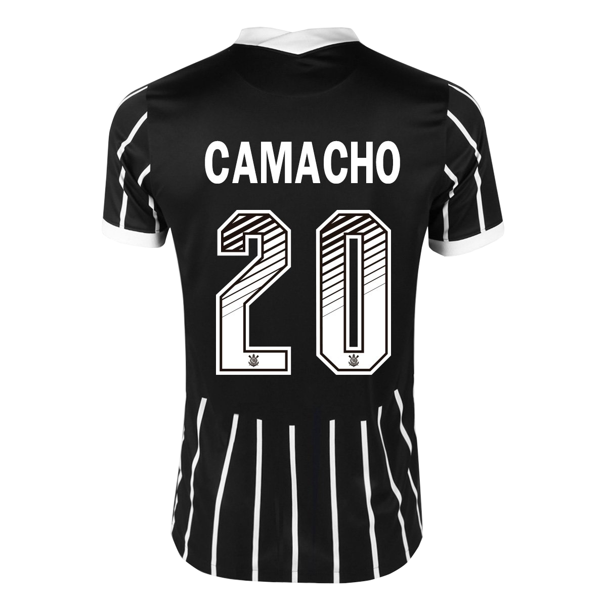 Kinder Fußball Guilherme Camacho #20 Auswärtstrikot Schwarz Trikot 2020/21 Hemd