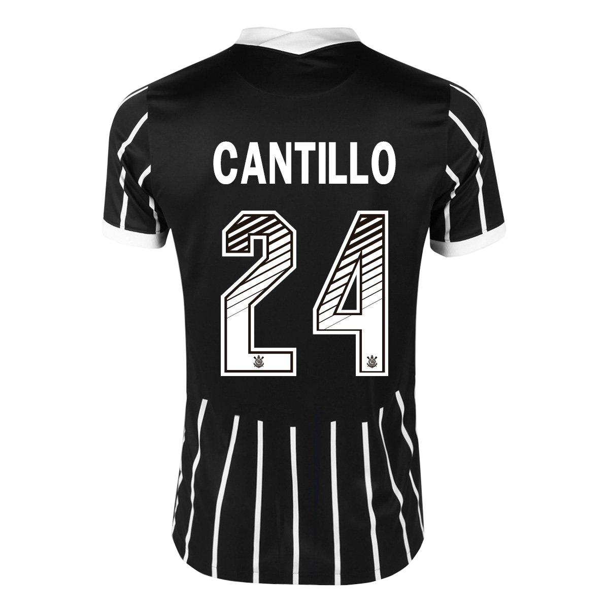 Kinder Fußball Victor Cantillo #24 Auswärtstrikot Schwarz Trikot 2020/21 Hemd