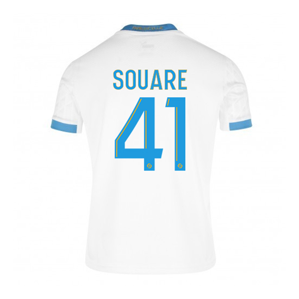 Kinder Fußball Cheick Souare #41 Heimtrikot Weiß Blau Trikot 2020/21 Hemd