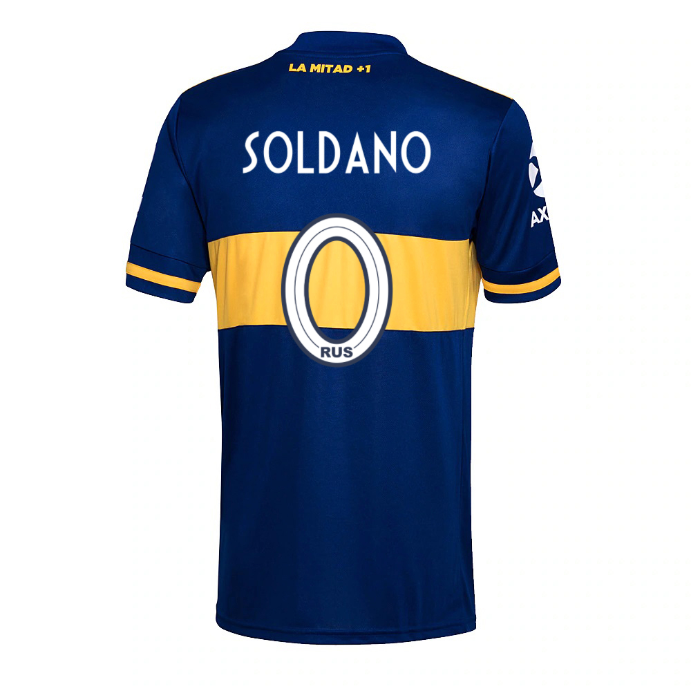 Kinder Fußball Franco Soldano #0 Heimtrikot Königsblau Trikot 2020/21 Hemd