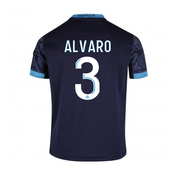 Kinder Fußball Alvaro Gonzalez #3 Auswärtstrikot Dunkelheit Trikot 2020/21 Hemd