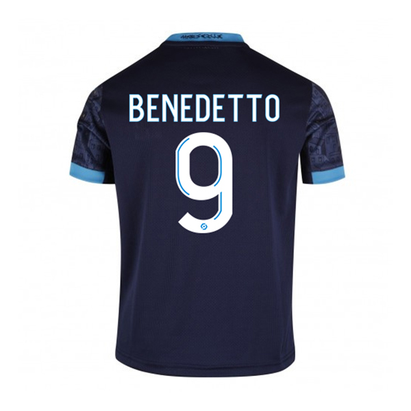 Kinder Fußball Dario Benedetto #9 Auswärtstrikot Dunkelheit Trikot 2020/21 Hemd