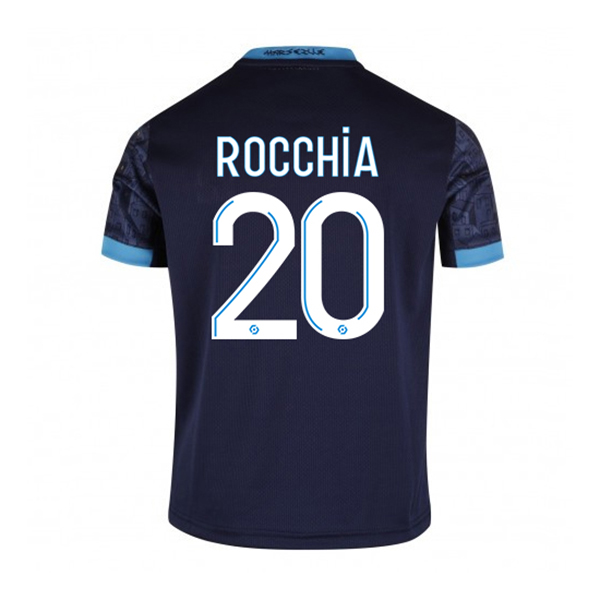 Kinder Fußball Christopher Rocchia #20 Auswärtstrikot Dunkelheit Trikot 2020/21 Hemd