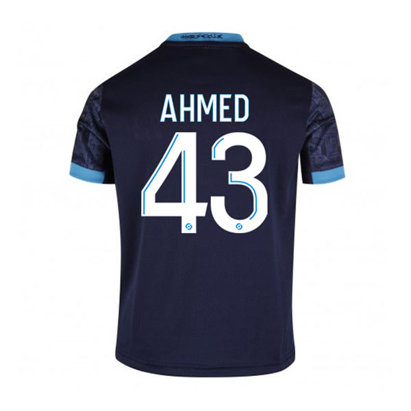 Kinder Fußball Nassim Ahmed #43 Auswärtstrikot Dunkelheit Trikot 2020/21 Hemd