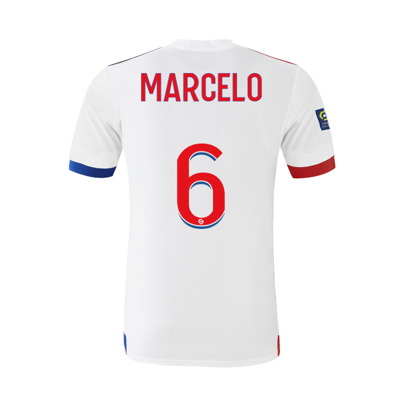 Kinder Fußball Marcelo #6 Heimtrikot Weiß Trikot 2020/21 Hemd