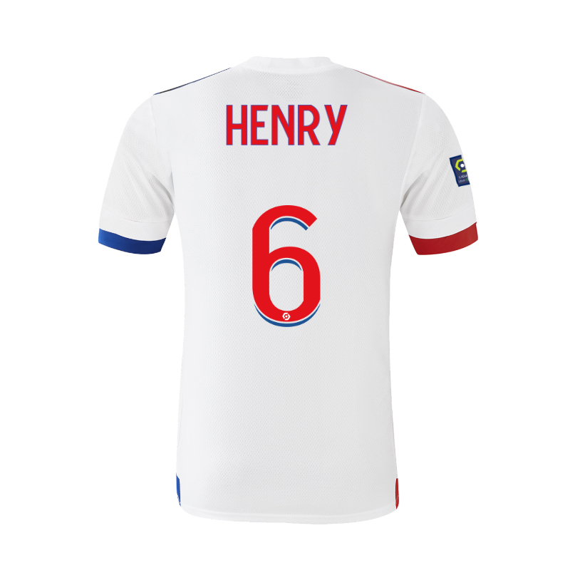 Kinder Fußball Amandine Henry #6 Heimtrikot Weiß Trikot 2020/21 Hemd