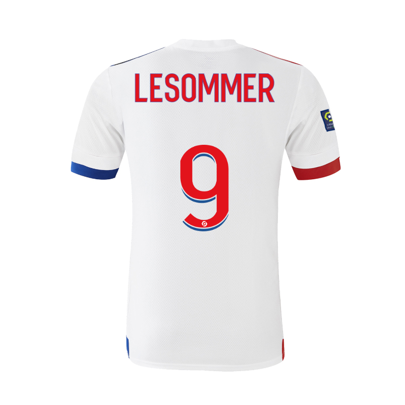 Kinder Fußball Eugenie Le Sommer #9 Heimtrikot Weiß Trikot 2020/21 Hemd