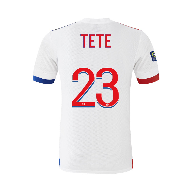 Kinder Fußball Kenny Tete #23 Heimtrikot Weiß Trikot 2020/21 Hemd