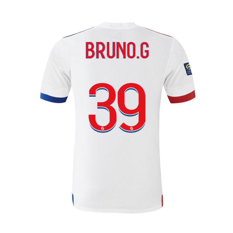 Kinder Fußball Bruno Guimaraes #39 Heimtrikot Weiß Trikot 2020/21 Hemd