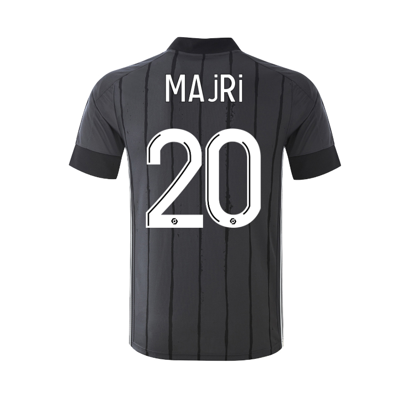 Kinder Fußball Amel Majri #20 Auswärtstrikot Grau Trikot 2020/21 Hemd