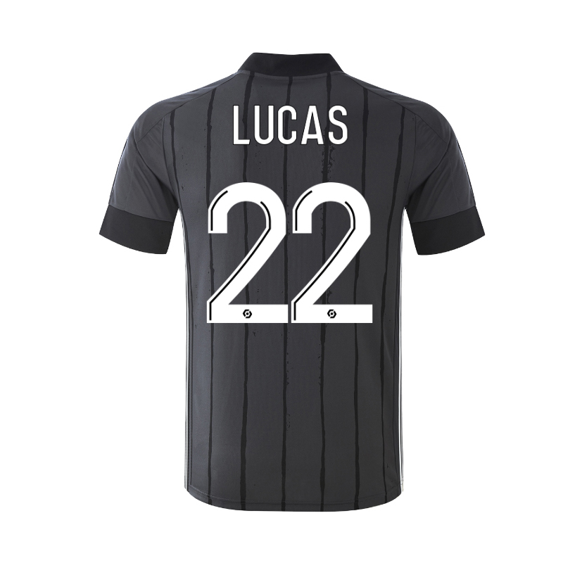 Kinder Fußball Jean Lucas #22 Auswärtstrikot Grau Trikot 2020/21 Hemd