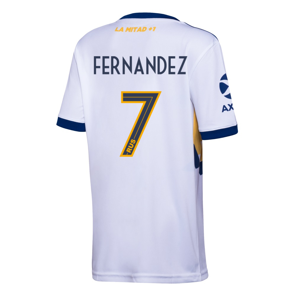 Kinder Fußball Pol Fernandez #7 Auswärtstrikot Weiß Trikot 2020/21 Hemd