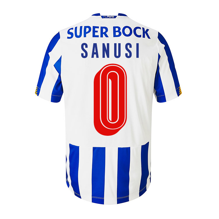 Kinder Fußball Zaidu Sanusi #0 Heimtrikot Weiß Blau Trikot 2020/21 Hemd