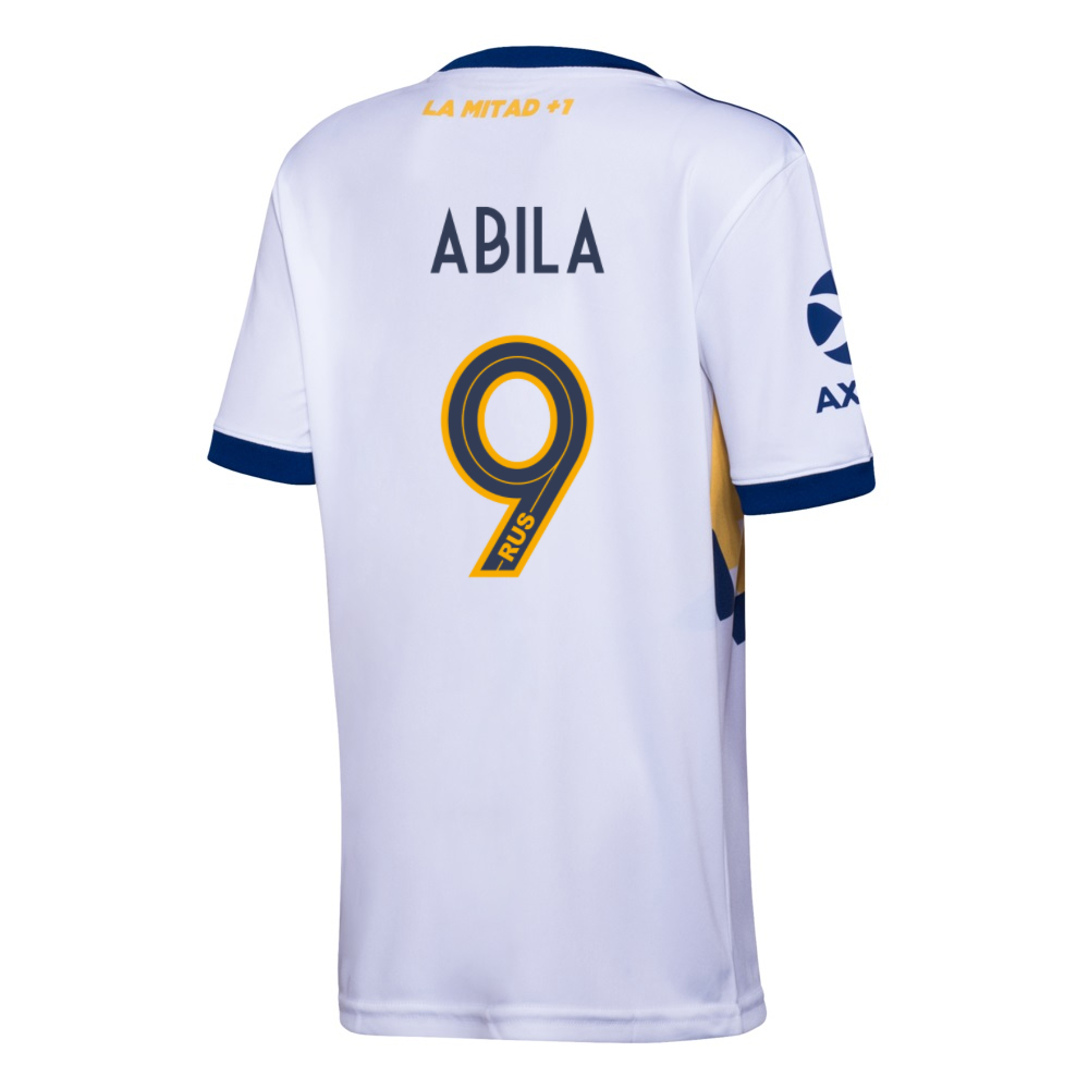 Kinder Fußball Ramon Abila #9 Auswärtstrikot Weiß Trikot 2020/21 Hemd