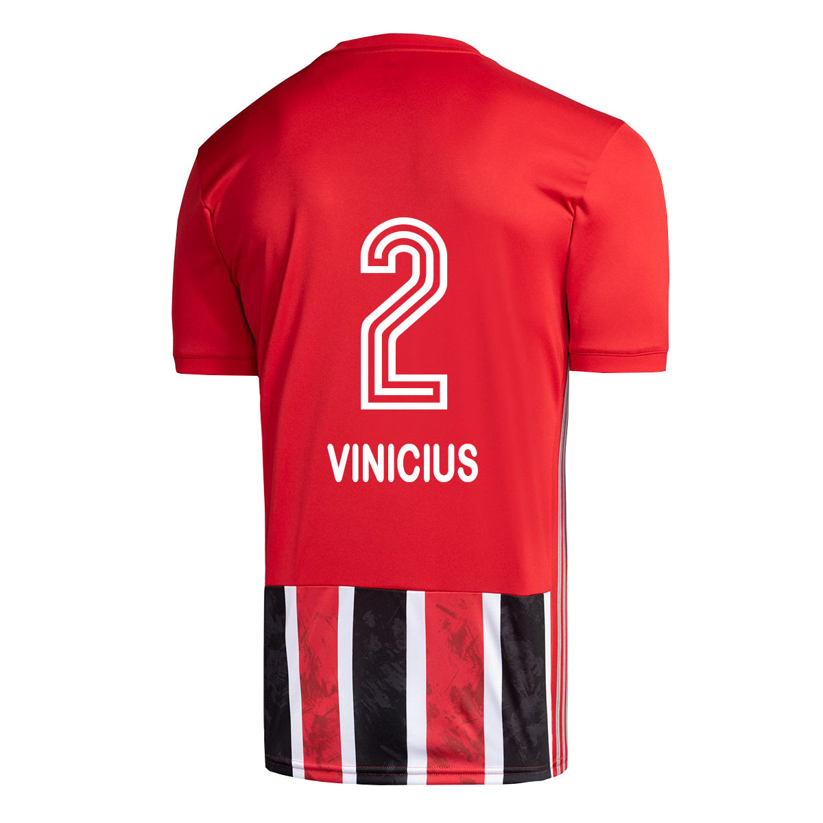 Kinder Fußball Igor Vinicius #2 Auswärtstrikot Rot Trikot 2020/21 Hemd