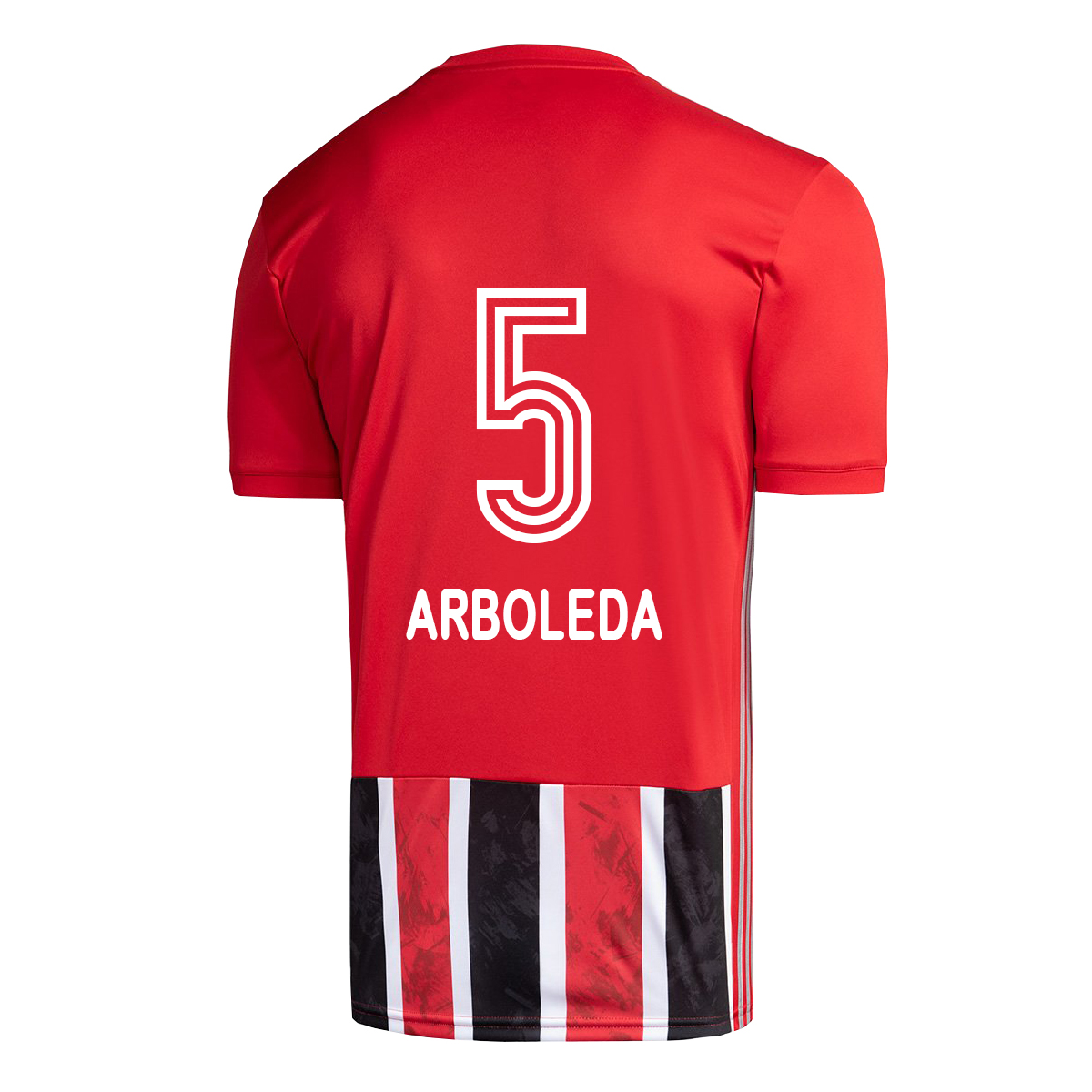 Kinder Fußball Robert Arboleda #5 Auswärtstrikot Rot Trikot 2020/21 Hemd